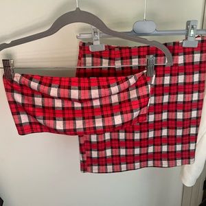 Revolve Plaid Set